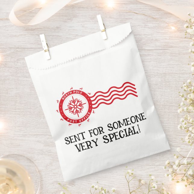 NORTH POLE POST OFFICE  FAVOUR BAG (Clipped)
