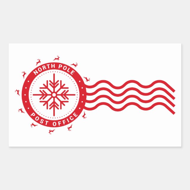 NORTH POLE POST OFFICE STICKER (Front)