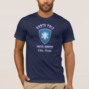 North Pole Postal Chest T Shirt (Customized)