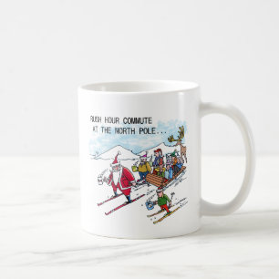 North Pole Rush Hour left hand mug