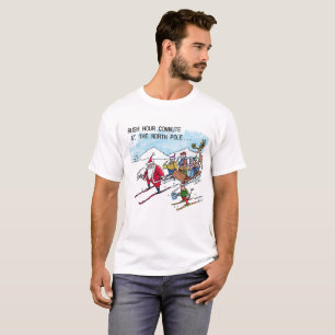North Pole Rush Hour white T-shirt