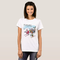 North Pole Rush Hour women white T-shirt