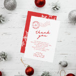 North Pole Santa Christmas Baby Shower Thank You Card<br><div class="desc">Thank your guests for attending your Santa inspired Baby Shower. If your baby shower included all things magical from the North Pole or a Santa Baby theme this thank you card is the perfect way to thank your guests for attending.</div>