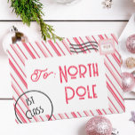 North Pole Santa Letter Kids Christmas  Envelope<br><div class="desc">These envelopes are a fun way for your kids to communicate with Santa! Send these envelopes off to the North Pole as a cute Christmas activity. Find matching gift wrap in my shop.</div>