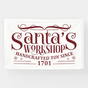 North Pole Santa's workshop Christmas  Banner