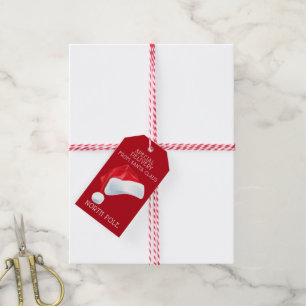 North Pole Special Delivery Santa Christmas Gift Tags
