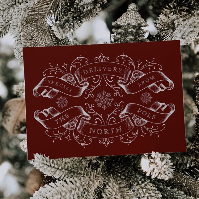 North Pole Special Delivery Santa Letter Christmas Envelope (Creator Uploaded)
