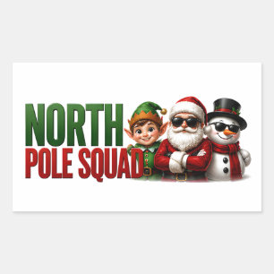 🎄 North Pole Squad Funny Christmas Quote ⭐ Sticker