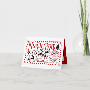 North Pole Toy Company customizable Holiday Card