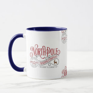 North Pole Trading Co. Christmas Mugs