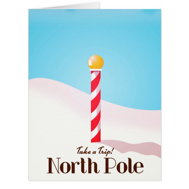 North Pole travel poster (Front)