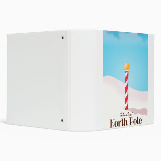 North Pole travel poster Binder