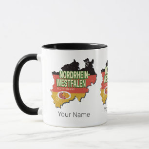 North Rhine Westphalia Germany Retro NRW Souvenir Mug