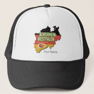 North Rhine Westphalia Germany Retro NRW Souvenir Trucker Hat