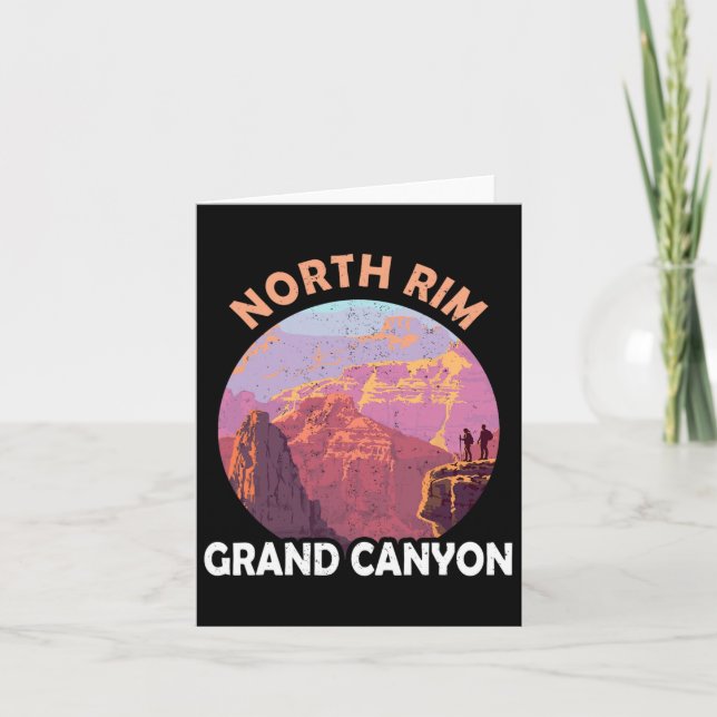 North Rim Grand Canyon I Hiked The Grand Canyon Ou Card (Front)