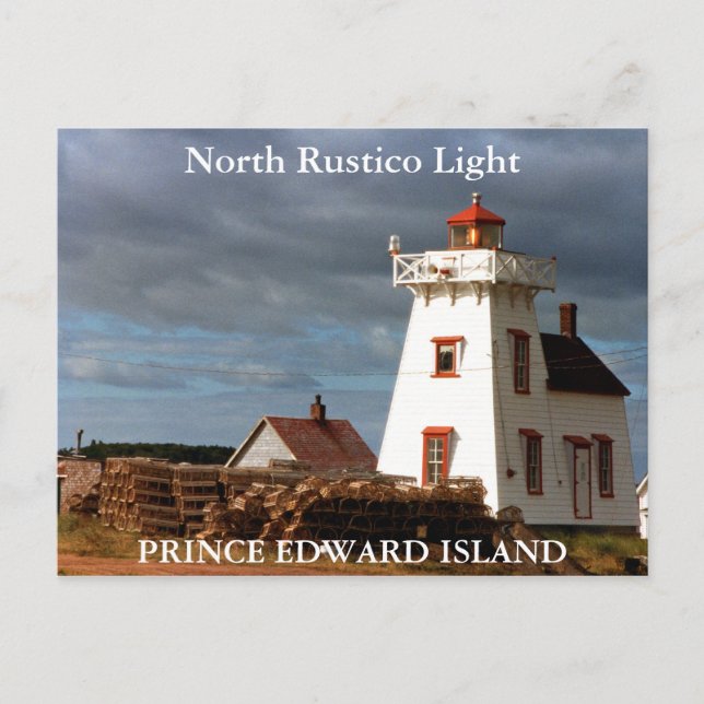 North Rustico Light, Prince Edward Island Postcard (Front)