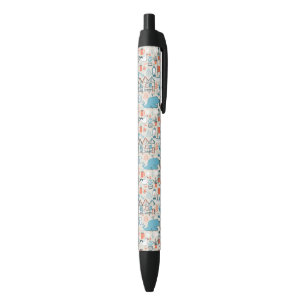 North Sea Cute Doodle Pattern Black Ink Pen