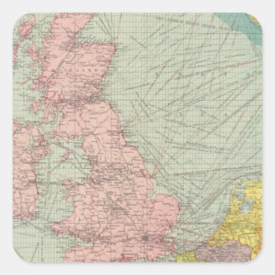 North Sea Square Sticker