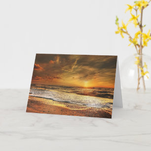 North Sea Sunset Card