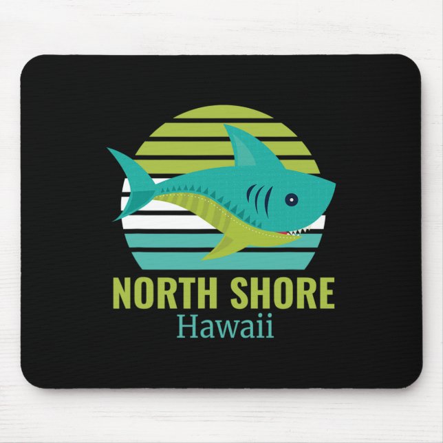 North Shore Hawaii Shark  Mouse Pad (Front)