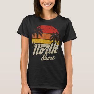 North Shore Hawaii Vintage Surfer Surf Haleiwa Oah T-Shirt