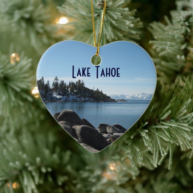 North Shore Lake Tahoe, Incline Village, Nevada Ceramic Ornament (Tree)