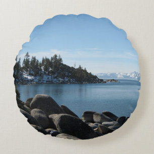 North Shore Lake Tahoe, Incline Village, Nevada Round Pillow
