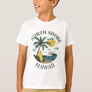 North Shore Oahu Hawaii Souvenir Surfing Hawaiian T-Shirt