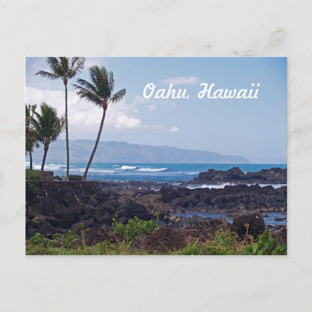North Shore on the island of Oahu in Hawaii Postcard (Front)