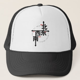 North South East West in Kanji Cap