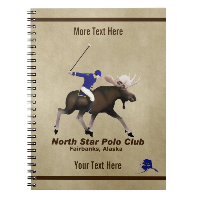 North Star (Moose) Polo Club Notebook (Front)