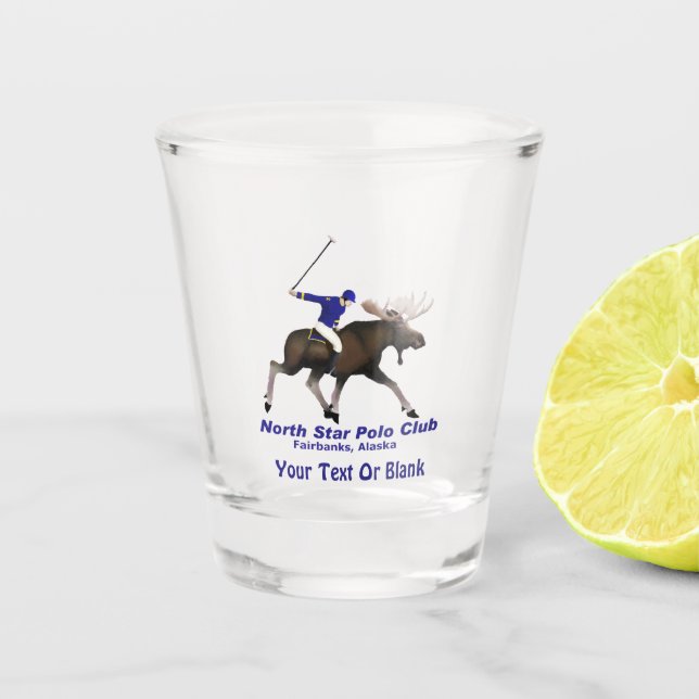 North Star (Moose) Polo Club Shot Glass (Front)