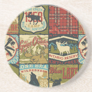 North Territories Adventure: Symbolic Patchwork Coaster