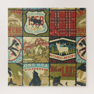 North Territories Adventure: Symbolic Patchwork Jigsaw Puzzle