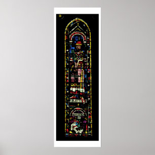 North transept windows; rose depicts the Old Testa Poster