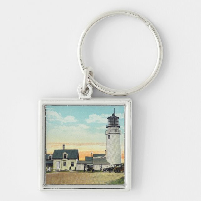North Truro Highland Lighthouse View Keychain (Front)
