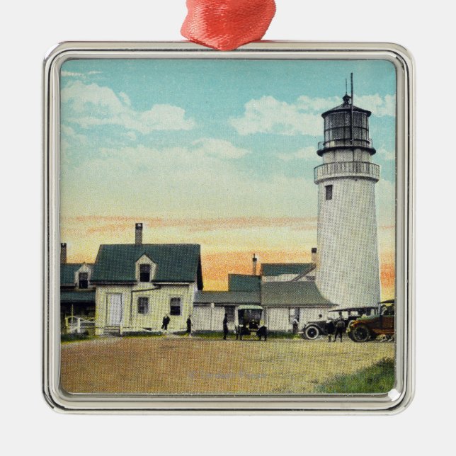 North Truro Highland Lighthouse View Metal Ornament (Front)