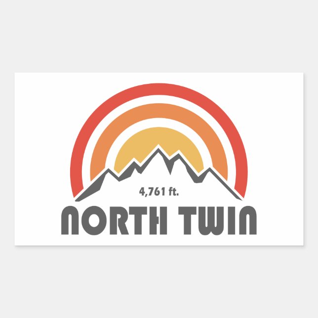 North Twin Mountain New Hampshire Sticker (Front)