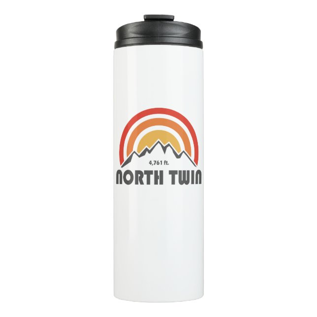 North Twin Mountain New Hampshire Thermal Tumbler (Front)