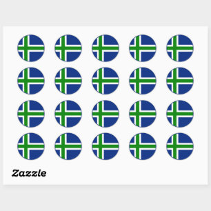 North Uist Flag Classic Round Sticker