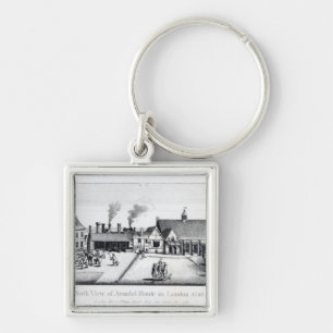 North View of Arundel House in London Keychain