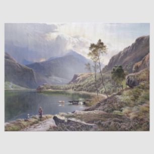 North Wales Lake Cows Shepherd UK Tissue Paper