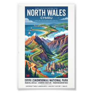North Wales Travel Poster