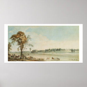 North West View of Wakefield Lodge in Whittlebury Poster