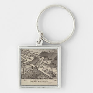 North Western Mills of Hersey, Minnesota Keychain