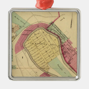 North Wheeling Metal Ornament