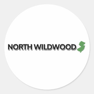 North Wildwood, New Jersey Classic Round Sticker