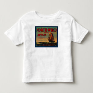 North Wind Apple Crate LabelYakima, WA Toddler T-shirt