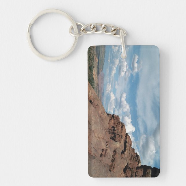 North Window Arch Utah Desert Landscape Photo Keychain (Front)