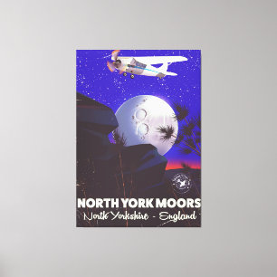 North York Moors England travel poster Canvas Print